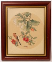 A pair of Chinese watercolours