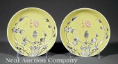 A Pair of Chinese Yellow-Groun