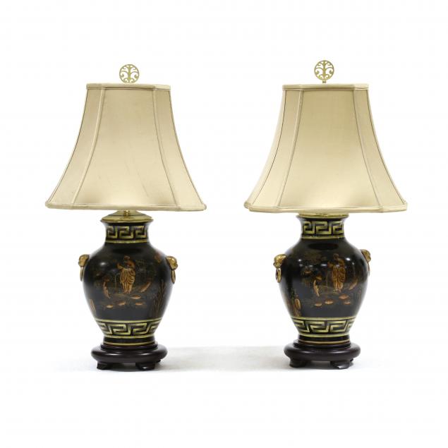 A PAIR OF CHINOISERIE TABLE