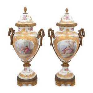 A Pair of Choisy le Roi Gilt