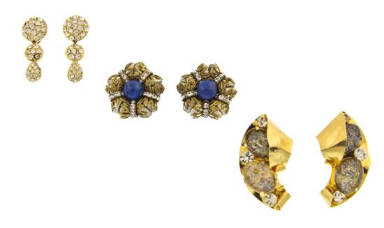 A Pair of Christian Dior Goldtone