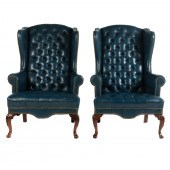 A PAIR OF CLASSIC LEATHER TUFT