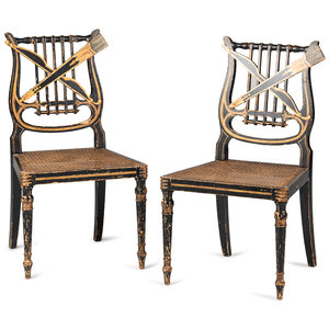 A Pair of Classical Gilt and