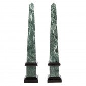 A PAIR OF CLASSICAL STYLE ONYX