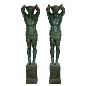 A PAIR OF CLASSICAL STYLE VERD