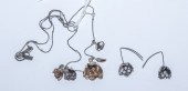 A PAIR OF COACH EARRINGS & COA