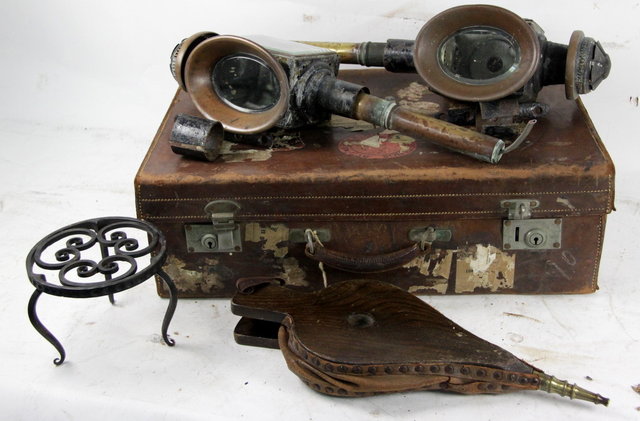 A pair of coaching lamps