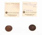 A PAIR OF COLONIAL COINS 1787