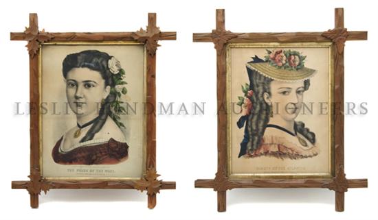 A Pair of Color Lithographs Currier