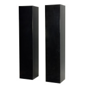 A PAIR OF CONTEMPORARY BLACK L