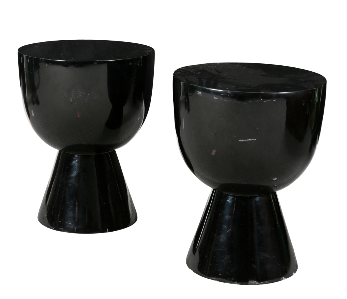 A PAIR OF CONTEMPORARY BLACK