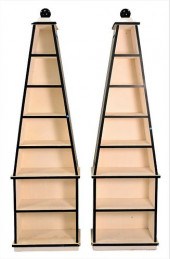 A PAIR OF CONTEMPORARY BOOKCAS
