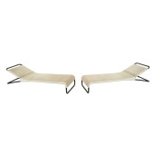 A PAIR OF CONTEMPORARY BROWN J