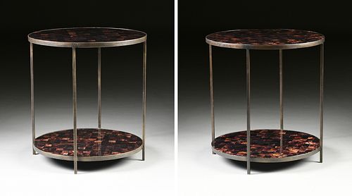 A PAIR OF CONTEMPORARY CUBE FAUX