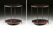 A PAIR OF CONTEMPORARY CUBE FA