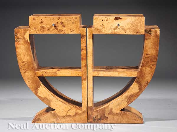 A Pair of Contemporary Exotic Woods