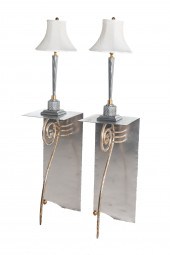 A PAIR OF CONTEMPORARY METAL S