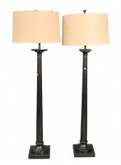 A PAIR OF CONTEMPORARY METAL F