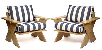 A pair of contemporary Nautica wood