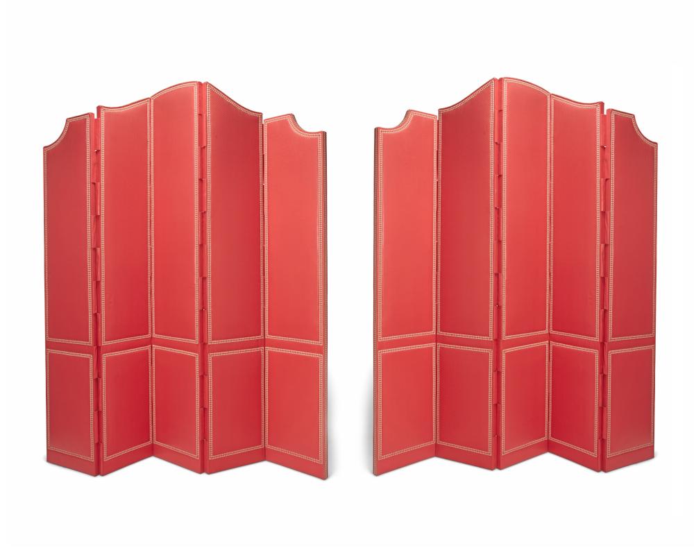 A PAIR OF CONTEMPORARY SILK