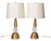 A PAIR OF CONTEMPORARY TABLE L