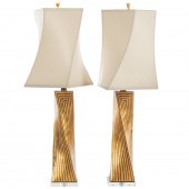 A PAIR OF CONTEMPORARY TWISTED