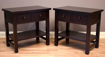 A pair of contemporary two tier