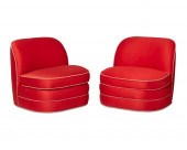 A PAIR OF CONTEMPORARY UPHOLST