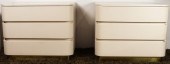 A PAIR OF CONTEMPORARY WHITE C
