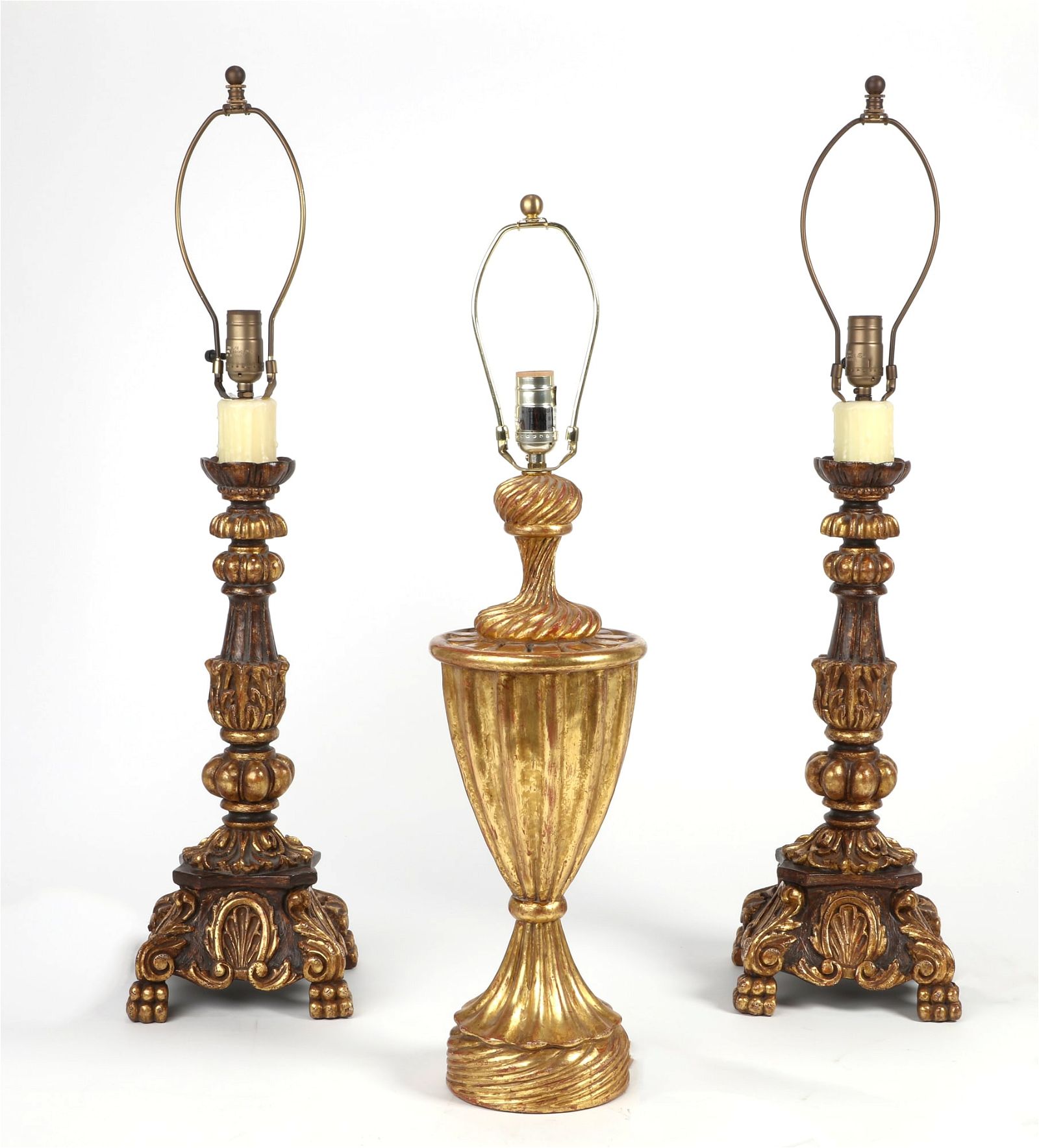 A PAIR OF CONTINENTAL BAROQUE STYLE