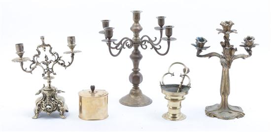 A Pair of Continental Brass