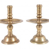 A Pair of Continental Brass He