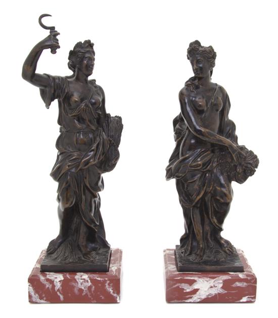 A Pair of Continental Bronze