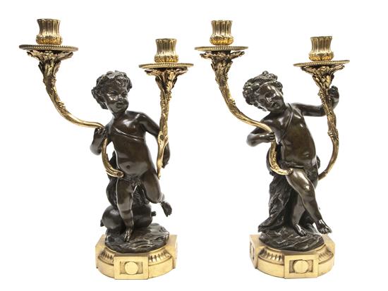 A Pair of Continental Bronze