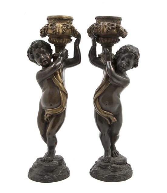 A Pair of Continental Bronze