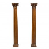A PAIR OF CONTINENTAL CARVED A