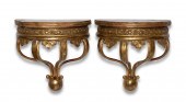 A PAIR OF CONTINENTAL CARVED G