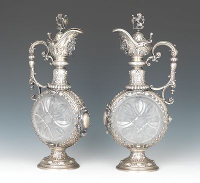 A Pair of Continental Cut Crystal