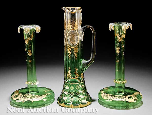 A Pair of Continental Enameled