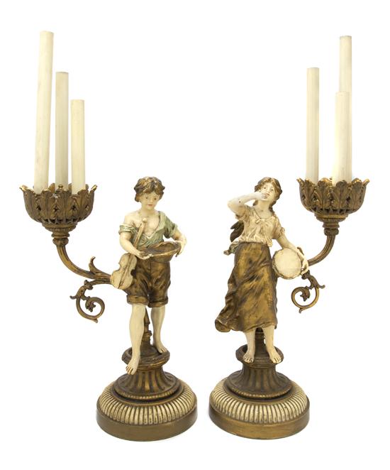 A Pair of Continental Figural