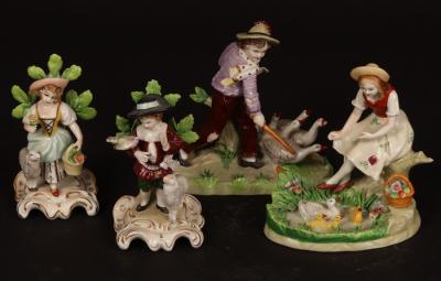 A pair of Continental figures,