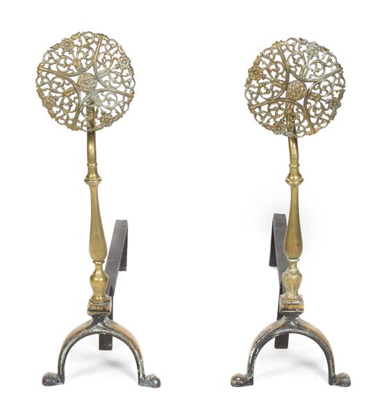 A Pair of Continental Gilt Bronze