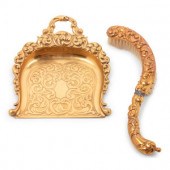 A Pair of Continental Gilt Met
