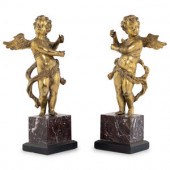 A Pair of Continental Gilt Bro