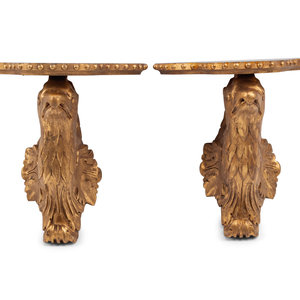 A Pair of Continental Giltwood