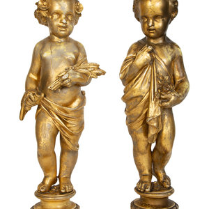 A Pair of Continental Giltwood