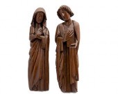 A PAIR OF CONTINENTAL GOTHIC F