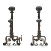 A PAIR OF CONTINENTAL IRON AND