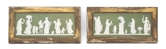 *A Pair of Continental Jasperware