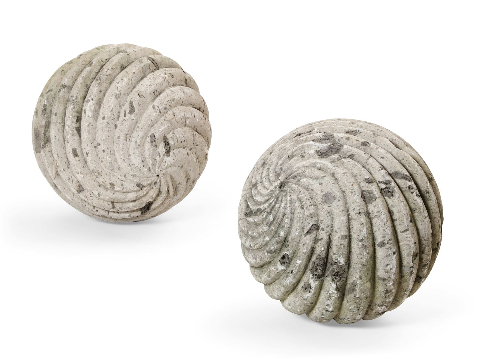 A PAIR OF CONTINENTAL LIMESTONE